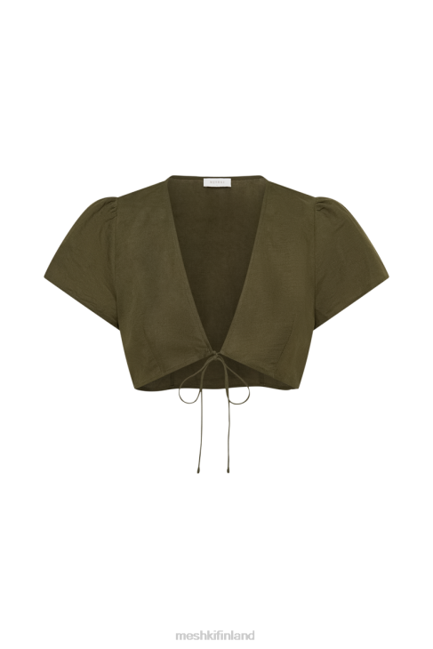 Meshki fatima pellava crop top 40RL754 vaatetus khaki