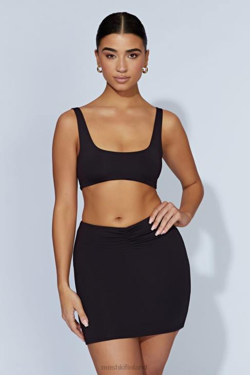 Meshki jemma scoop neck super crop toppi 40RL919 vaatetus musta