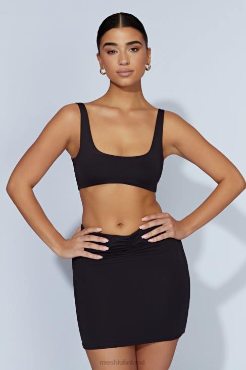 Meshki jemma scoop neck super crop toppi 40RL919 vaatetus musta