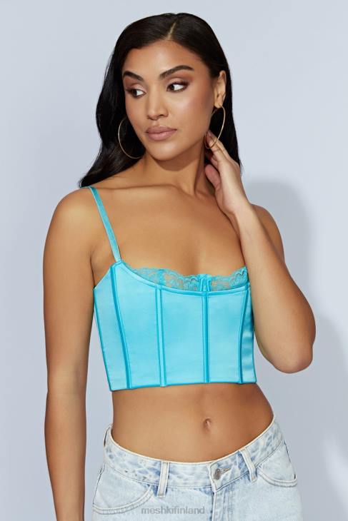 Meshki lake lace cami crop top 40RL1048 vaatetus akvamariini - Sulje napsauttamalla kuva