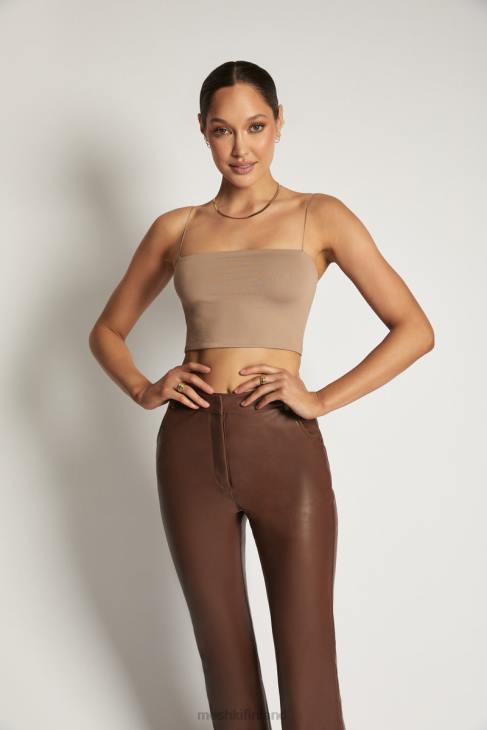 Meshki yvonne cami crop toppi 40RL1198 vaatetus latte