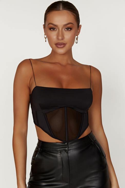 Meshki jada mesh korsetti bustier 40RL993 vaatetus musta - Sulje napsauttamalla kuva