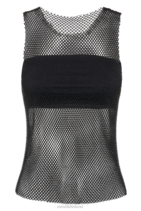 Meshki emerson diamante mesh tanktop 40RL802 vaatetus musta