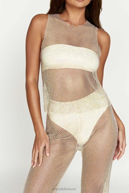 Meshki emerson diamante mesh tanktop 40RL945 vaatetus kerma