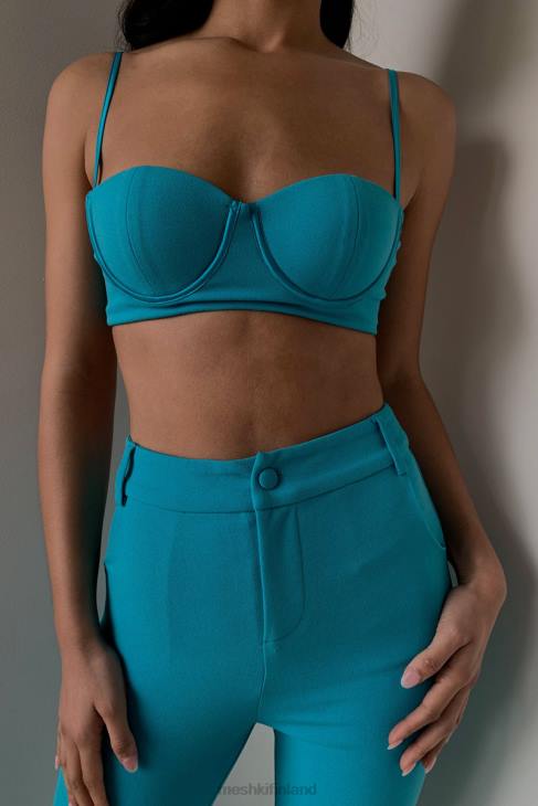 Meshki fiorella crepe bustier toppi 40RL1060 vaatetus akvamariini - Sulje napsauttamalla kuva