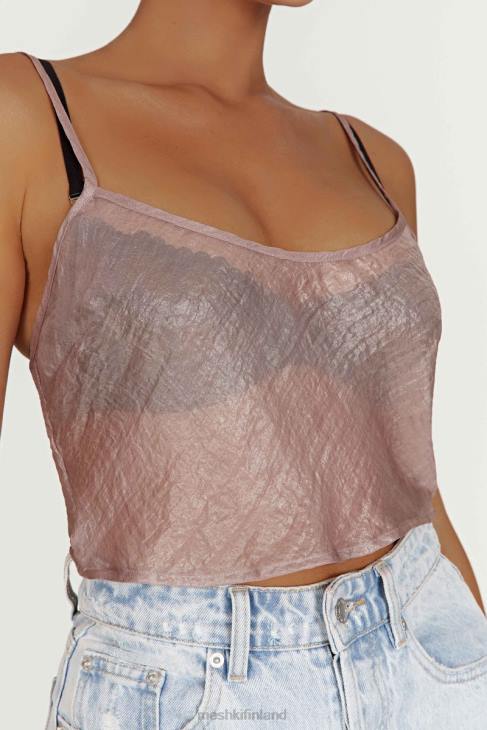 Meshki kiana irisoiva camisole 40RL1027 vaatetus taupe - Sulje napsauttamalla kuva